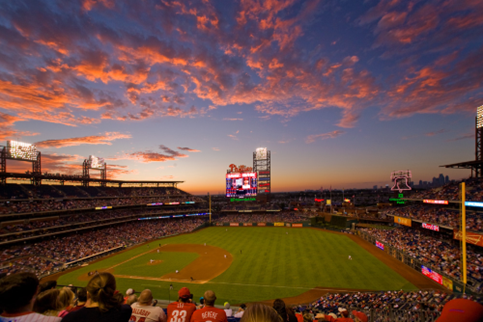 citizens bank park sunset