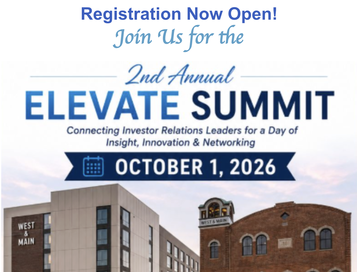 2nd Annual NIRI Philadelphia Elevate Summit